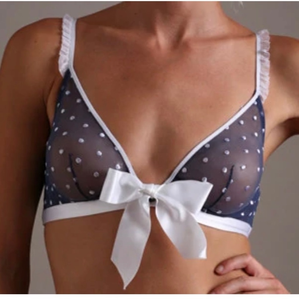 Carol Malony Bra (Girl In Every Port) - Sexy sheer mesh and silk.